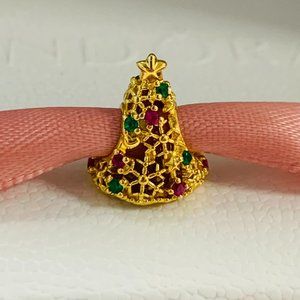 Pandora Glitter Christmas Tree Charm Holidays and Christmas Pendant
